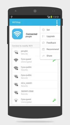 WiFiKey android App screenshot 1